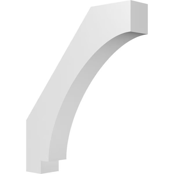 5 1/2-in. W x 28-in. D x 34-in. H Imperial Architectural Grade PVC Knee Brace, Ekena Millwork, Mfr#: BRCP055X28X34IMP